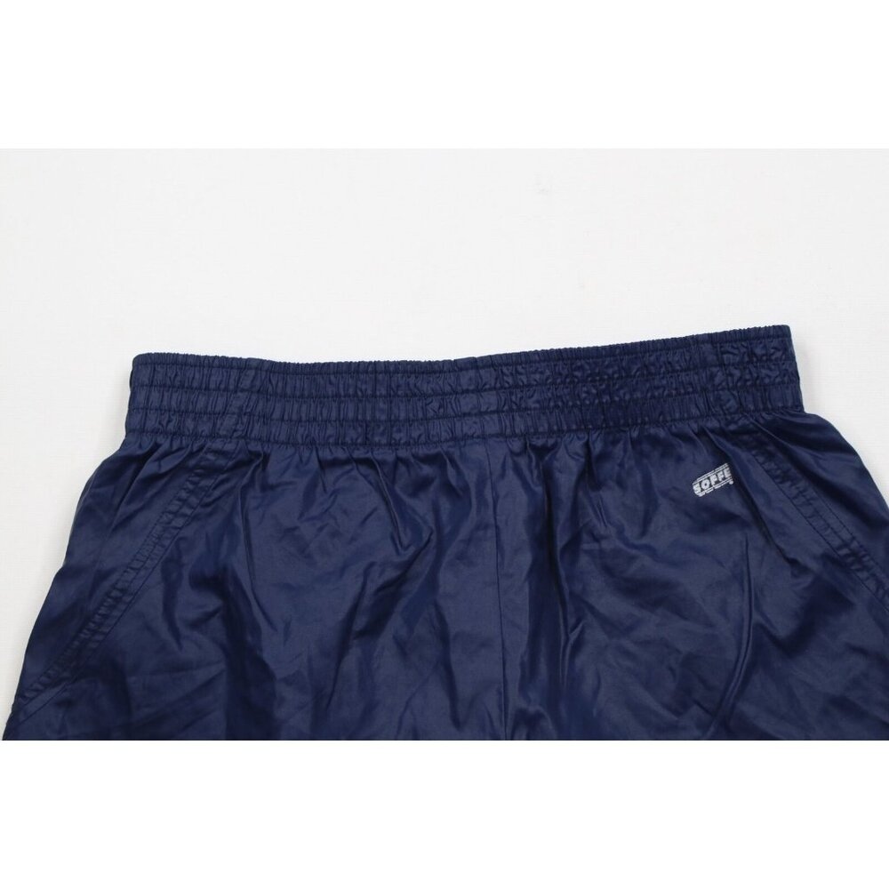 Vintage 90s Womens Small Heart University of Michigan Shorts Baggies Blue Nylon - Picture 8 of 10